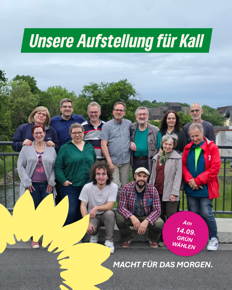 Das Grüne Team des Ortsverbands Kall für die Kommunalwahl