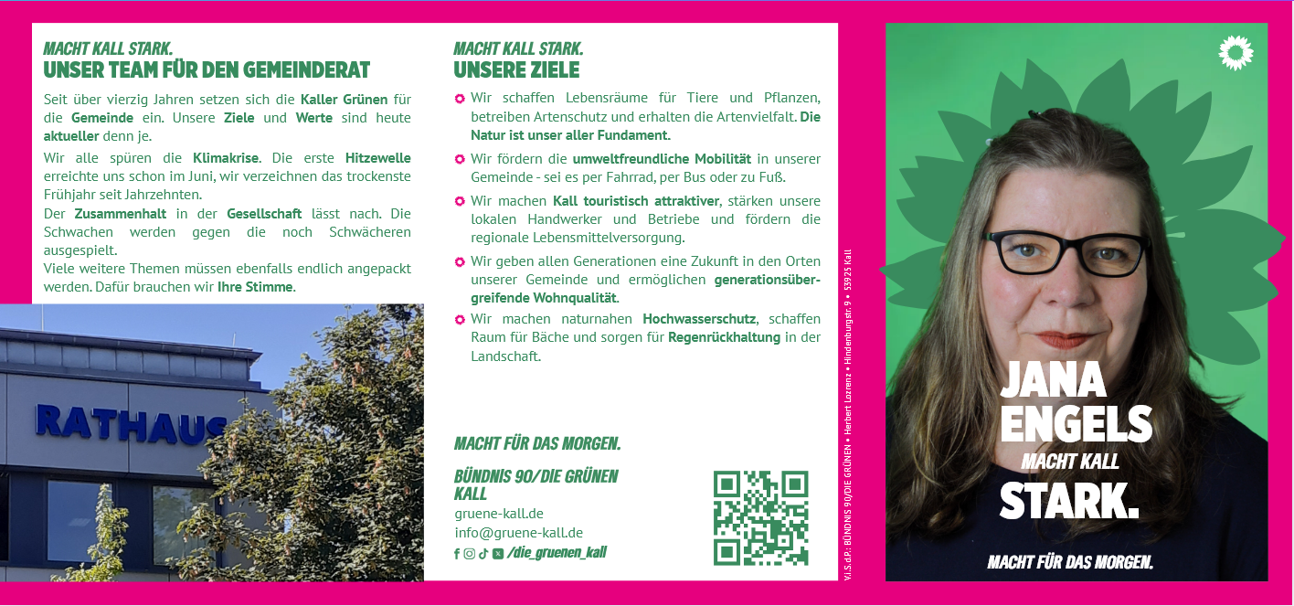 Kommunalwahl Kall Grüne 2025 Jana Engels